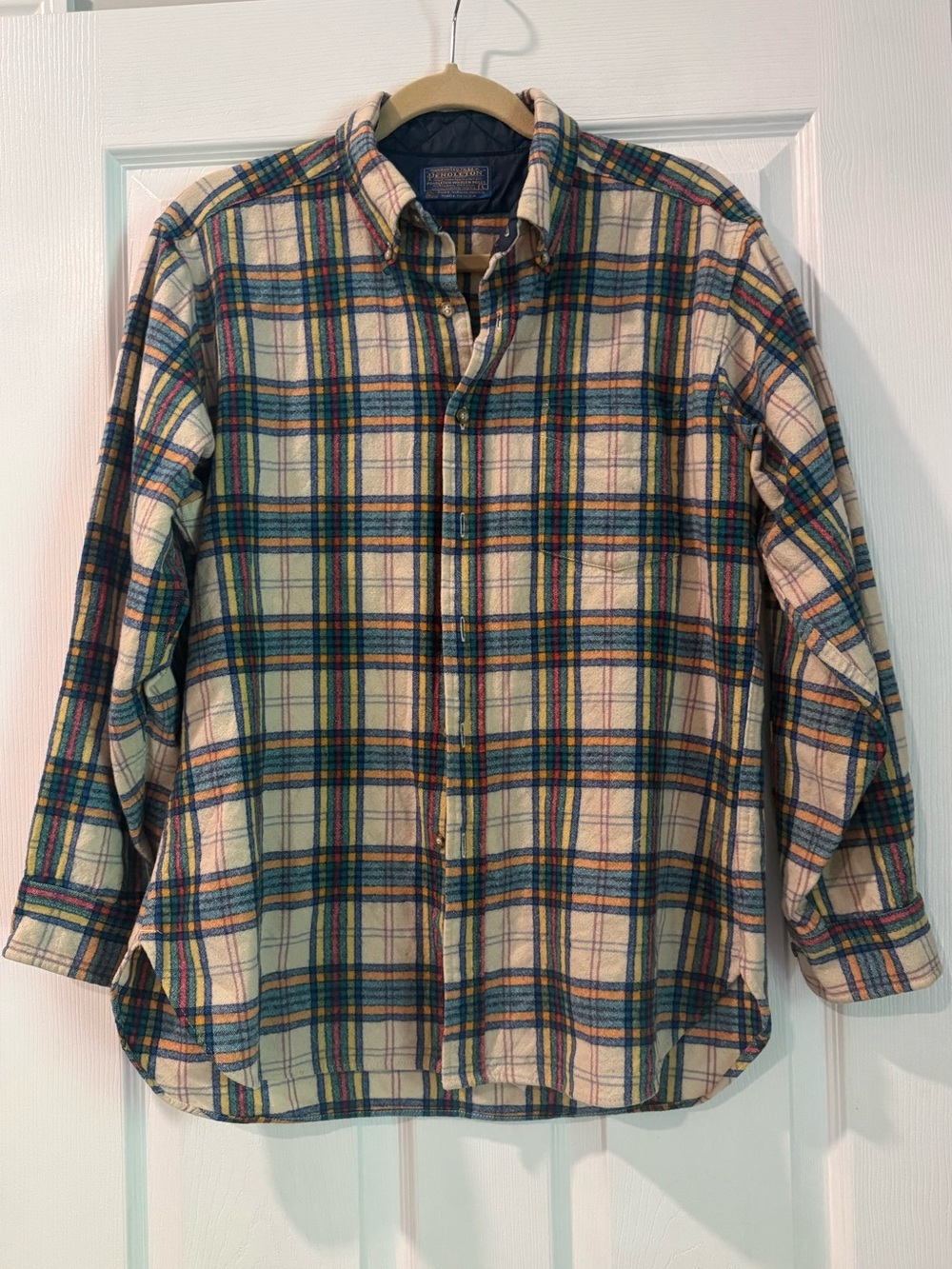 Vintage Pendleton Women’s L Plaid Wool Shirt Jacket Quilted Lined